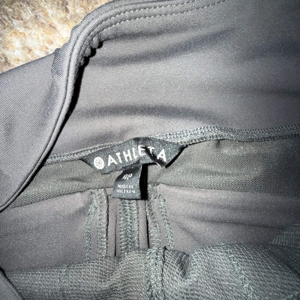 Athleta Headlands Hybrid Cargo Pants Women's 0 Olive Green Zip Pockets Stretch - Picture 3 of 3